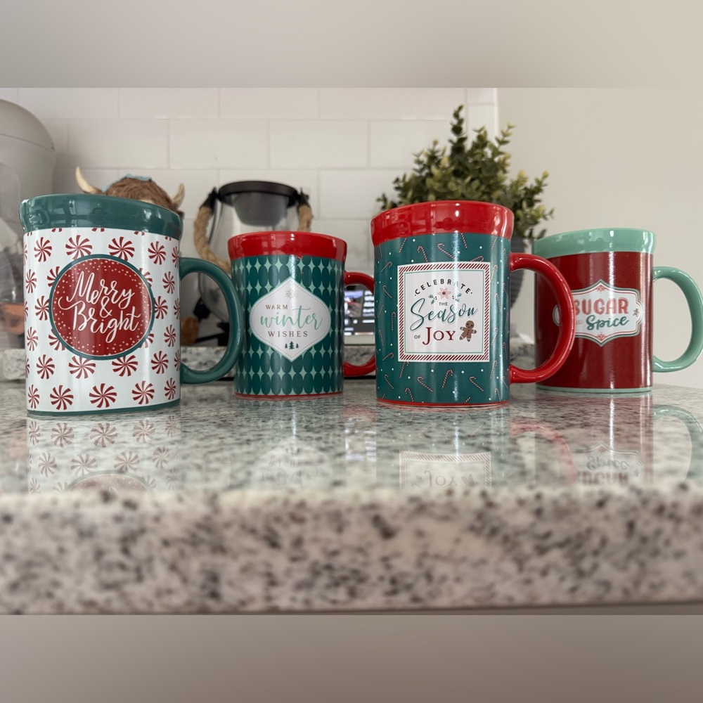 Festive Holiday Ceramic Mug Bundle